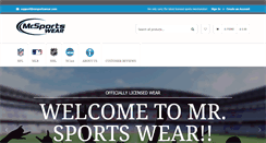 Desktop Screenshot of mrsportswear.com