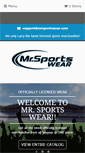 Mobile Screenshot of mrsportswear.com